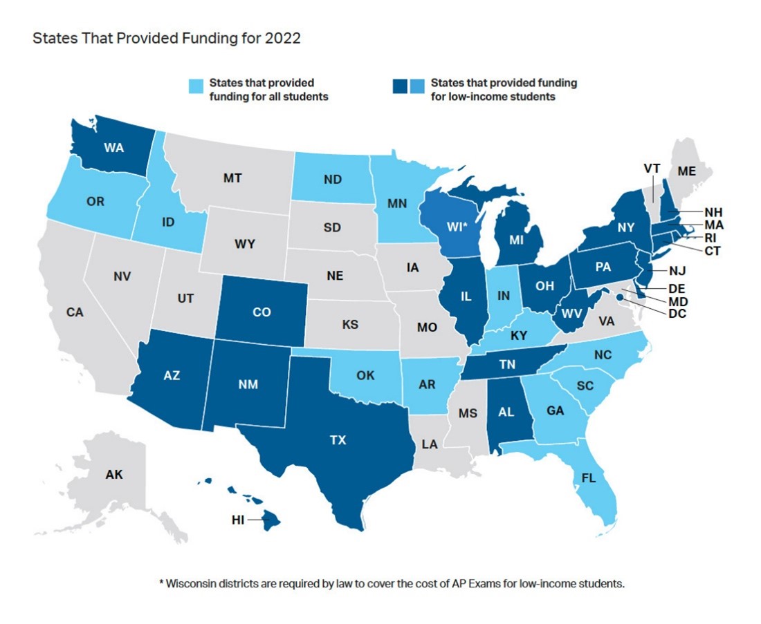 State Funding For AP Reports College Board
